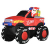 Outsunny 7ft Christmas Inflatable Santa Claus Driving Truck with Gifts, Blow-Up Outdoor LED Yard Display for Lawn Garden Party