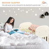 Qaba Foam Crib Toddler Mattress with Breathable Padding and Cover, Easy to Clean, 39" x 22", Pure White