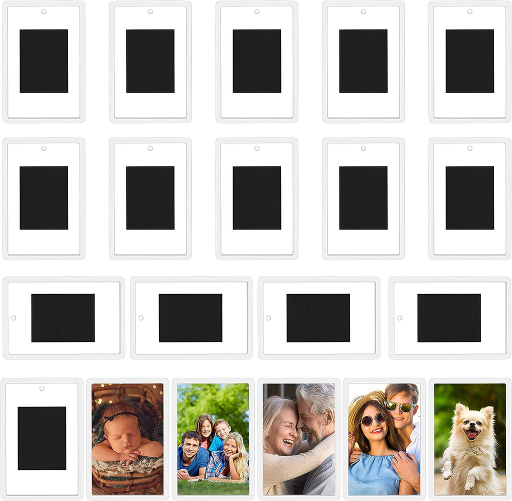 Kurtzy Blank Photo Frame Insert Fridge Magnets (20 Pack) - For