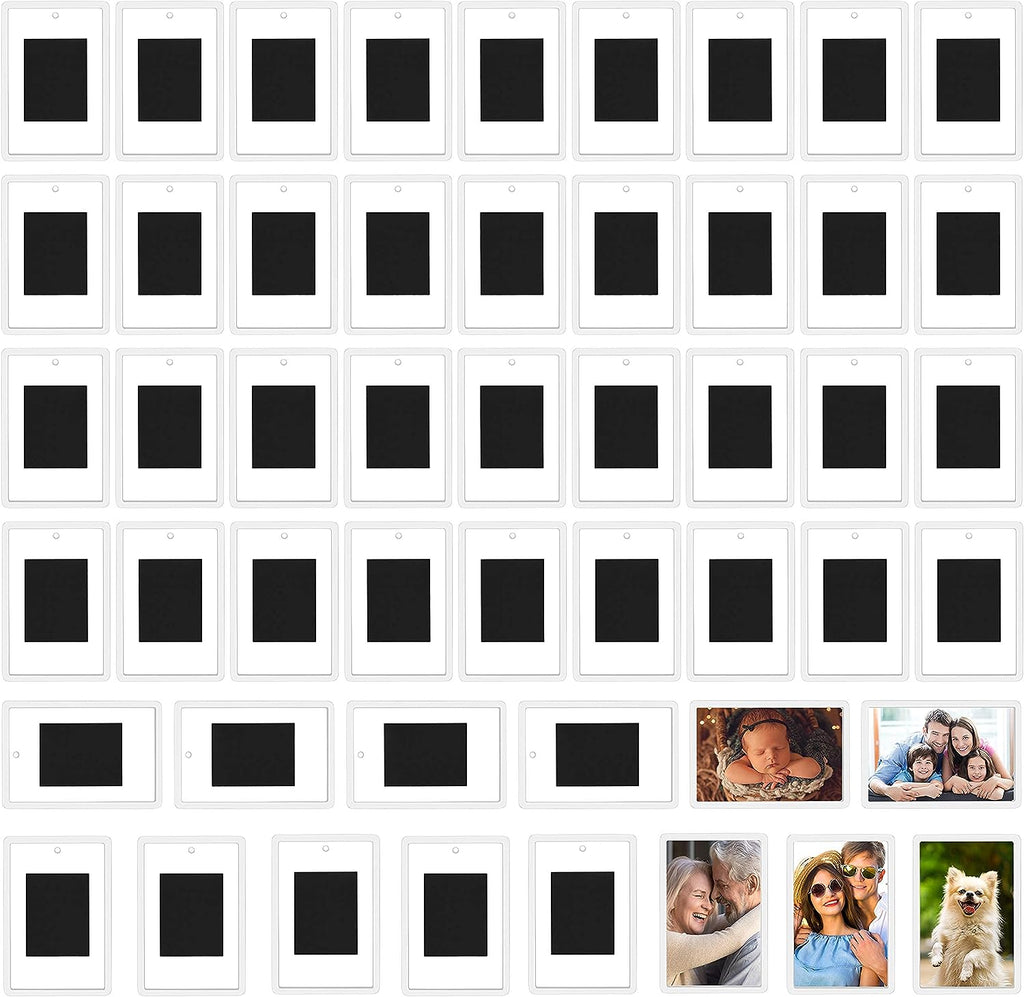 Kurtzy Blank Photo Frame Insert Fridge Magnets (50 Pack) - for