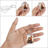Kurtzy Blank Photo Insert Keychains (100 Pack) - Each Keyring is 5.4 x 3.4cm - Translucent Clear Acrylic Key Rings for Double-Sided Photos - Small Picture Frames for Family, Friends, Gifts & Craft
