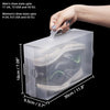 Kurtzy Clear Plastic Shoe Storage Boxes (10 Pack) - Suitable for Women's, Men's and Children's Shoes