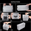 Kurtzy Clear Plastic Shoe Storage Boxes (10 Pack) - Suitable for Women's, Men's and Children's Shoes