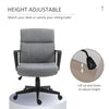Vinsetto High Back Office Computer Swivel Rolling Task Chair with Height Adjustable Comfort and Easy Padded Armrests