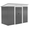 Outsunny 7' x 4' Metal Outdoor Storage Shed, Garden Tool Storage House Organizer with Sliding Doors, Lock and 2 Vents, for Backyard Patio Lawn, Black