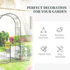 Outsunny Garden Decorative Fence 4 Panels 44in x 12ft Steel Border Edging for Landscaping