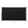 Outsunny 10' x 5' Side Awning, Retractable Privacy Screen & Driveway Guard, Instant Outside Screen, Wall, or Fence, Side Shade and Wind Block for Indoor Outdoor, Garden, Black-1