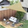 Outsunny 24' x 24' Sun Shade Sail Canopy, UV Block for Patio Backyard Lawn Garden, Sand
