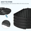 Outsunny 4PCs 175lb Cantilever Patio Umbrella Base Weights, HDPE Water and Sand Filled Umbrella Weights, Black