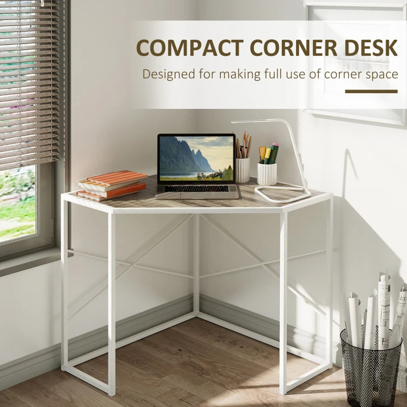 Homcom Home Office Desk, Computer Desk For Small Spaces, Writing