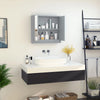 HOMCOM Bathroom Medicine Cabinet, Wall Mounted Mirror Cabinet, White