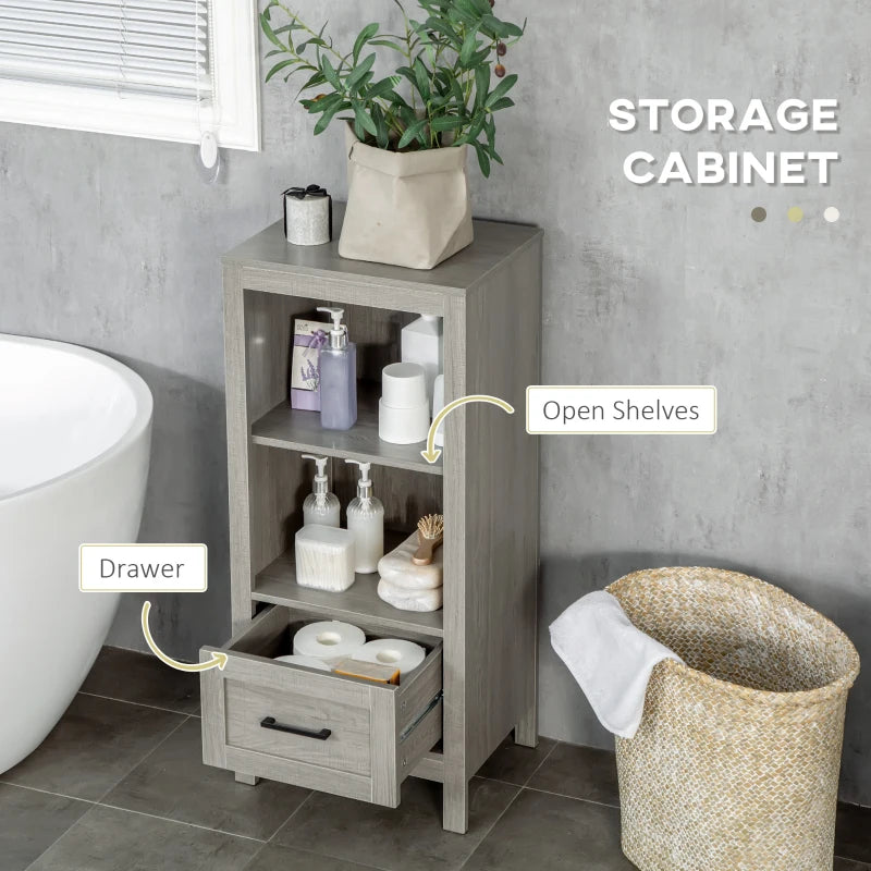 kleankin Short Bathroom Storage Cabinet, Bathroom Organizer with Open –  ShopEZ USA