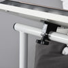 Vinsetto Height Adjustable Mobile Computer Desk with Wheels, a Simple Yet Modern Design & a Multifunctional Desktop