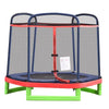 Outsunny 7FT Kids Trampoline, Durable Bouncer Spring Gym Toy Indoor/Outdoor with Safety Net Enclosure, Padded Cover, Fun Exercise Activity for Children, Red