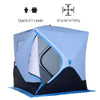 Outsunny 4 Person Waterproof Portable Pop-Up Ice Fishing Shelter with 2 Doors