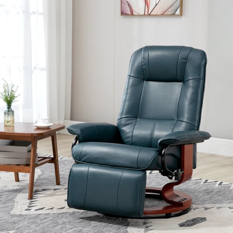 HOMCOM Gray Faux Leather Standard (No Motion) Recliner 833