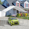 Outsunny 10'x20' Carport Heavy Duty Galvanized Car Canopy with Included Anchor Kit, 3 Reinforced Steel Cables, Gray