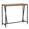 HOMCOM Industrial Bar Table with Steel Frame, Counter Height Table Pub Table for Kitchen Dining Room Cafe, Brown/Black