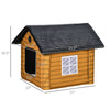 PawHut Heater Cat House, Animal Sheltered Room with Heated Bed and Foldable Design