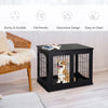 PawHut Heavy Duty Dog Crate Cage Pet Kennel w/ Removable Tray Wheels & Lockable Door for Large Dogs Indoor & Outdoor