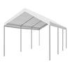 Outsunny 10' x 20' Heavy Duty Outdoor Carport Awning/Canopy with Weather-Fighting Material & Anchor Kit, White