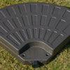 Outsunny Large 4 Piece Square Fillable Weighted Offset Market Patio Umbrella Base