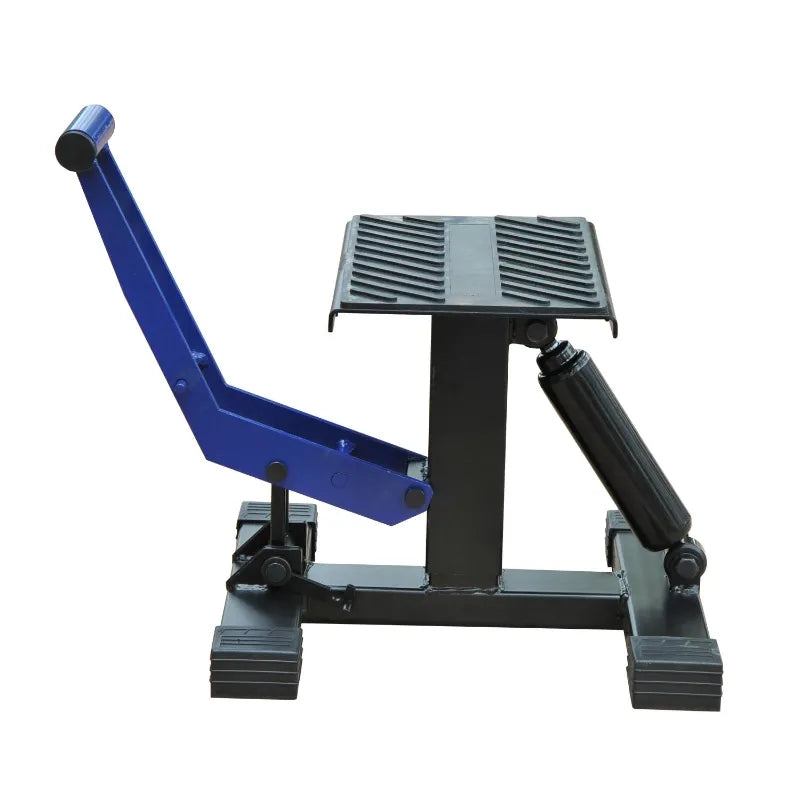 DURHAND 300 lbs Hydraulic Motorcycle Scissor Jack Lift Foot Step Wheels for Small Dirt Bikes