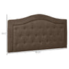 HOMCOM Button Tufted Headboard, Back Panel for 58.25'' Bed, Beige