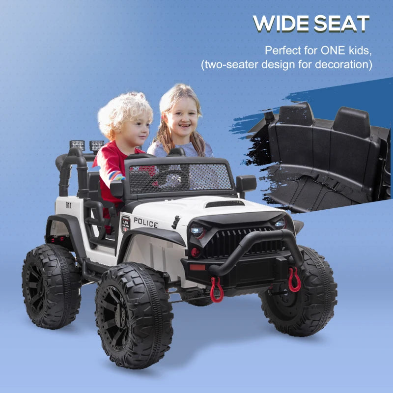 ShopEZ USA Outdoor 2-Seated Childrens Truck w/ Parental Remote Control & Two Motors Red