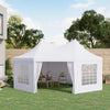 Outsunny 22' x 16' Canopy Party Event Tent with 2 Pull-Back Doors, Column-Less Event Space, & 8 Cathedral Windows