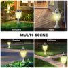 Outsunny 22" Outdoor Solar Lamp Post Light, All Weather Protection for Backyard, Black