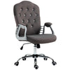Vinsetto Velvet Office Chair Desk Chair with 360 Degree Swivel Wheels Adjustable Height Tilt Function Dark Green