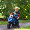 ShopEZ USA Kid's Ride-on Electric Cop Bike, Comes with Headlights and Two Training Wheels