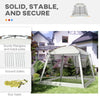 Outsunny Large Screen Tent, Hang Hook for Lantern at Night, 6-8 Person Tent Screen House, 2 Doors for Multiple-Person Entry, Breathable Outdoor Net Canopy Tent, Dome, 16' x 16', Green