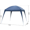 Outsunny 9.75' Large Dome Outdoor Portable Folding Sun Shade Pop Up Tent Canopy - Blue