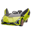 ShopEZ USA Black Lamborghini GT 12V Kids Ride-On Toy, Battery Powered Sports Car w/ Remote