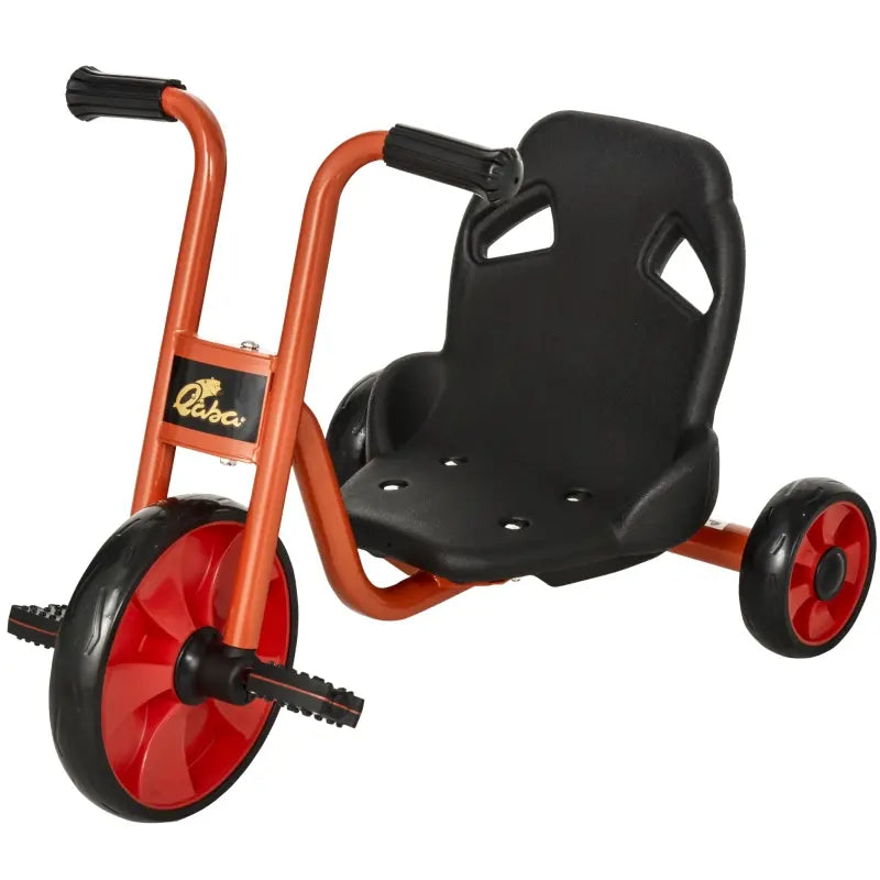 Qaba Kids Tricycle with 10" Big Wheels for 2-6 Boys and Girls, Ride-on Toy Fly for Indoor Outdoor - Red