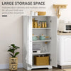 HOMCOM Kitchen Storage Cabinet with 2 Ribbed Drawers for Living Room