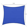 Outsunny 20' x 16' Rectangle Outdoor Patio Portable Shade Canopy Sun Sail - Blue