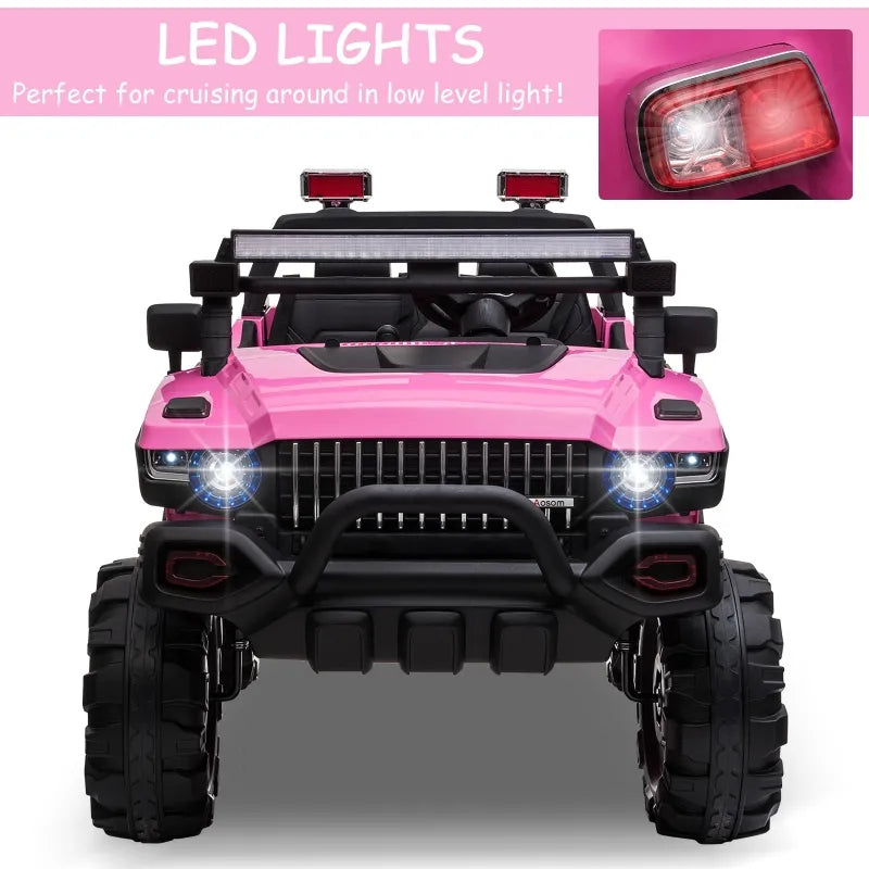 Monster Truck Police Car Toy with Lights and Siren with Sound for