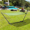 Outsunny Universal Hammock Stand 10-13ft Adjustable Steel Stand Space-Saving and Portable Carrying for Indoor and Outdoor Use, Black