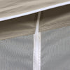 Outsunny Foldable Gazebo Canopy Tent w/ Wheeled Carry Bag, Weight Bags, Mesh Sidewalls