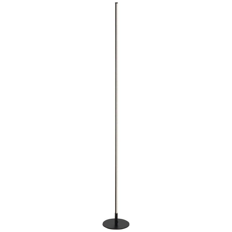 HOMCOM Bright Floor Lamp Standing LED Bedroom Soft White Light w/ 20W/1800LM, Black