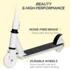 ShopEZ USA Stunt Scooter, Pro Scooter, Entry Level Freestyle Scooter w/ Lightweight Alloy Deck for 14 Years and Up Teens, Adults, White