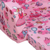 Qaba Kids Fold-Out Couch/Chair Lounger with Space-Themed Washable Fabric & Removable Cushion for 3-6 Years Old, Pink