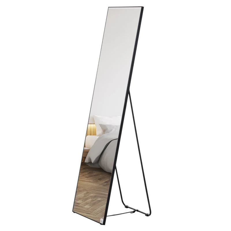HOMCOM Free Standing Kids' Dressing Mirror with storage, For ages 3- 8, White