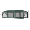 Outsunny 10' x 30' Party Tent, Event Shelter Gazebo with Removable Mesh Side Walls, Green