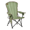 Outsunny Folding Camping & Beach Lounge Chair with Durable Oxford Fabric, Built-In Cup Holder, Bottle Opener, Green