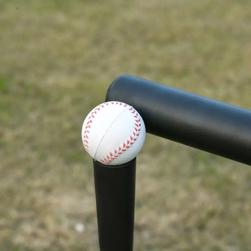 Soozier 7.5'x7' Baseball Practice Net Set w/ Catcher Net, Tee Stand, 12 Baseballs for Pitching, Fielding, Practice Hitting, Batting, Backstop, Training Aid, Portable Training Equipment, Blue