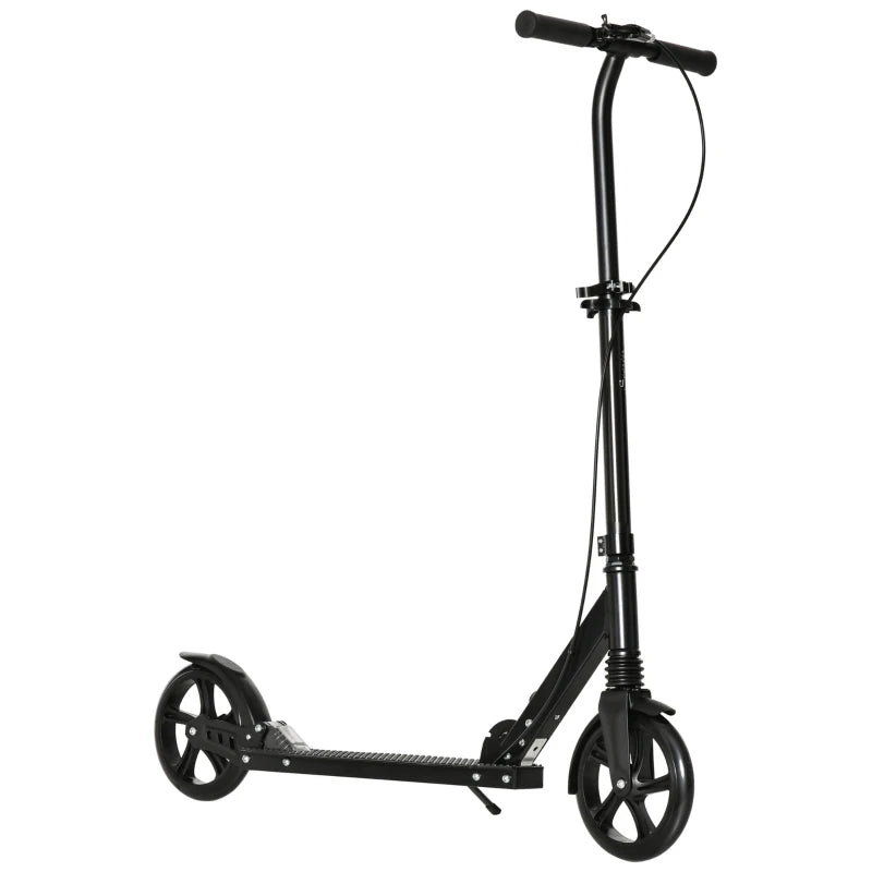 Soozier One-click Folding Kick Scooter w/ Adjustable Height and Dual Brake System-1